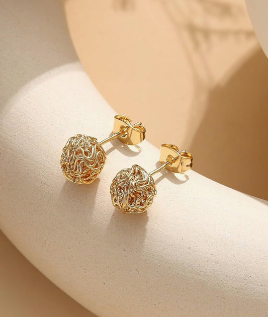 Zora Twist 14K Gold Earrings