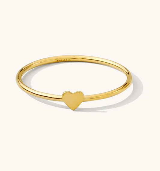Classic Heart Gold Ring 14K