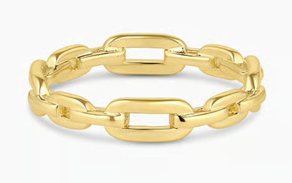 Stunning Gold Chain Ring