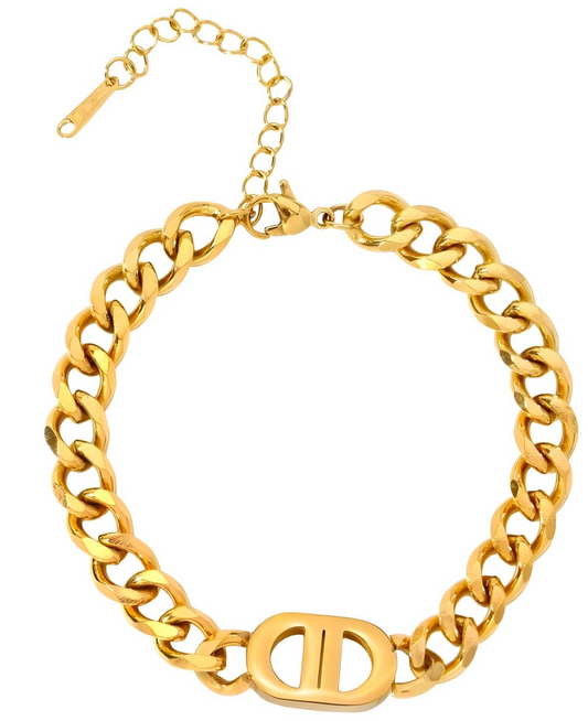 Link 18k Gold Plated Bracelet