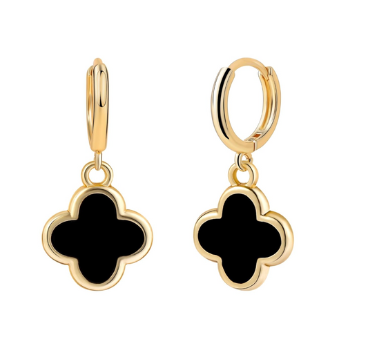 Clover Earrings 14K Gold