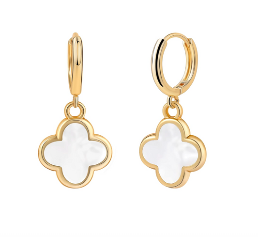 Clover Earrings 14K Gold